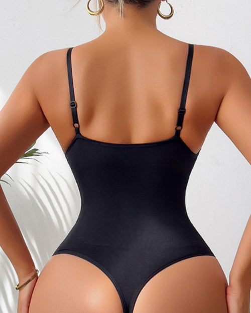 SCULVEX® Form — Deep V Bodysuit Tummy Control