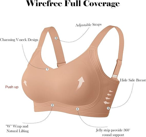 SCULVEX® Bare — Full Coverage Push Up Wireless Bra