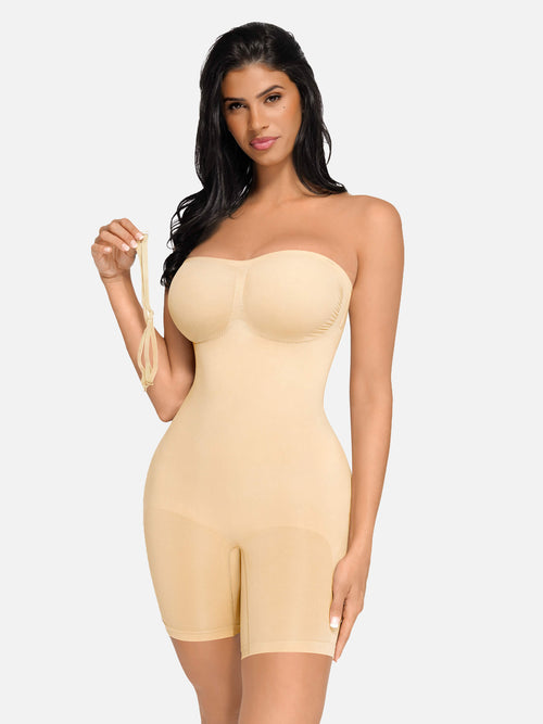 SCULVEX® Flex II — Seamless Strapless Bodysuit Removable Straps