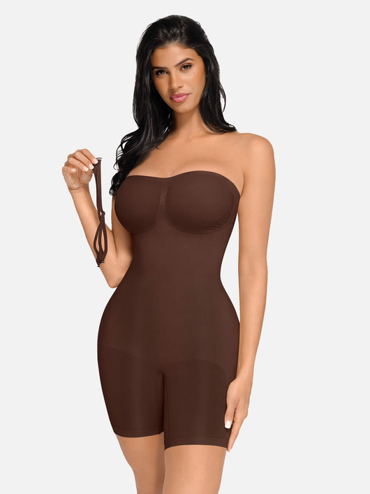 SCULVEX® Flex II — Seamless Strapless Bodysuit Removable Straps
