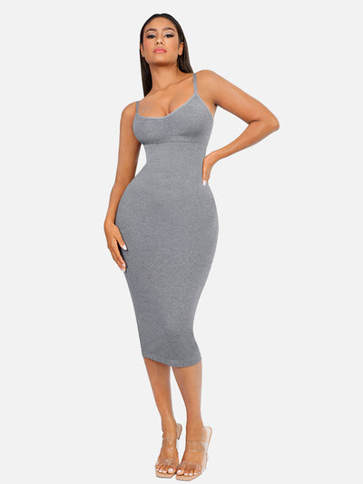 SCULVEX® Veil — Seamless Midi Body Shaper Dress