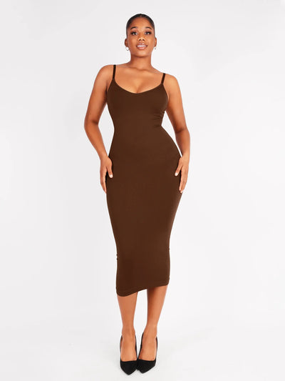 SCULVEX® Veil — Seamless Midi Body Shaper Dress