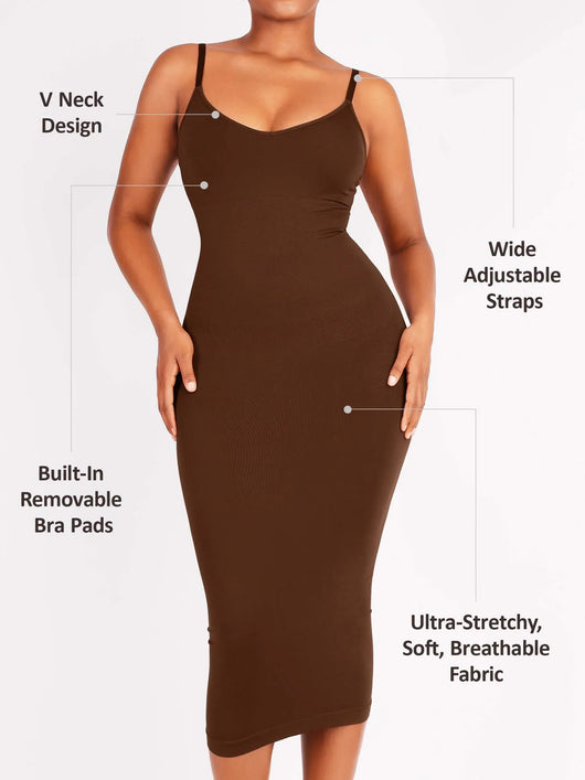 SCULVEX® Veil — Seamless Midi Body Shaper Dress