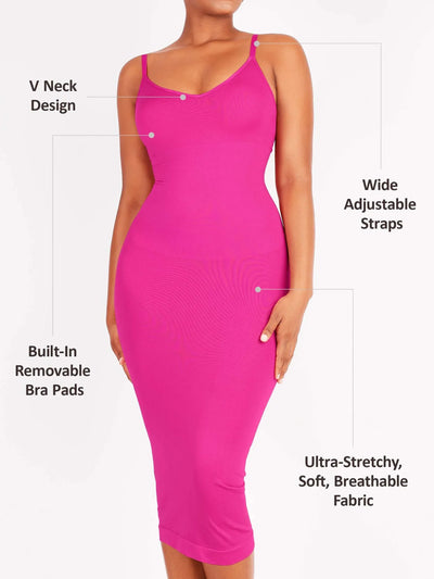 SCULVEX® Veil — Seamless Midi Body Shaper Dress
