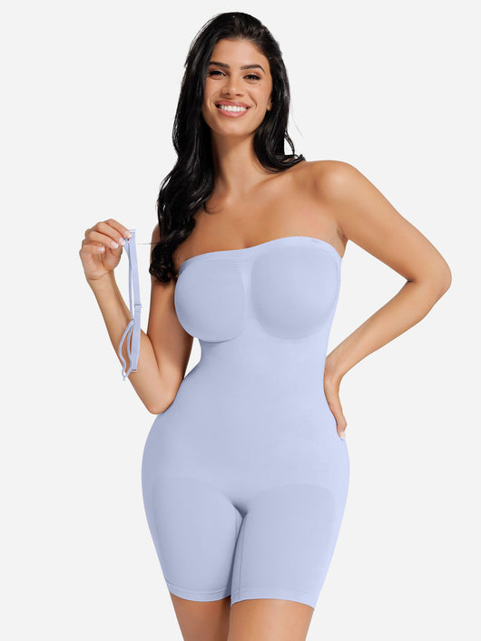 SCULVEX® Flex II — Seamless Strapless Bodysuit Removable Straps