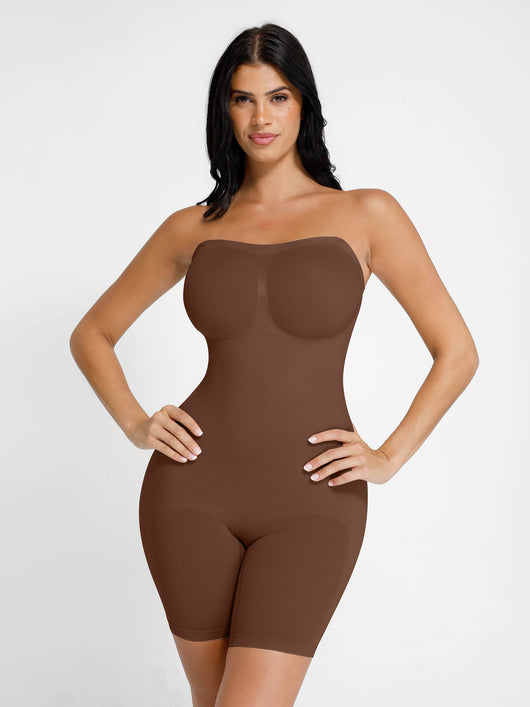 SCULVEX® Flex II — Seamless Strapless Bodysuit Removable Straps