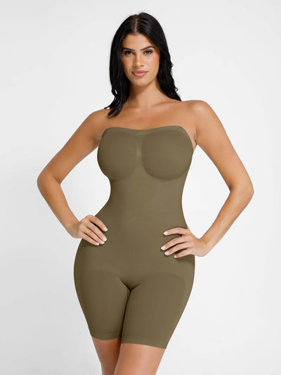 SCULVEX® Flex II — Seamless Strapless Bodysuit Removable Straps