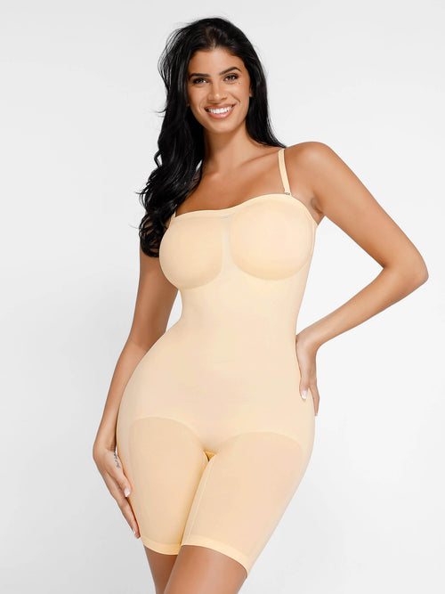SCULVEX® Flex II — Seamless Strapless Bodysuit Removable Straps