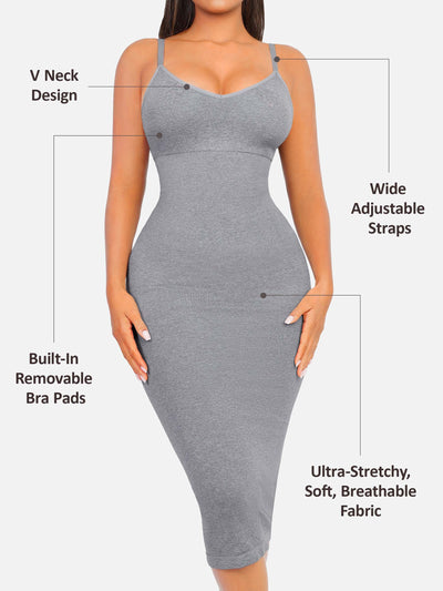 SCULVEX® Veil — Seamless Midi Body Shaper Dress