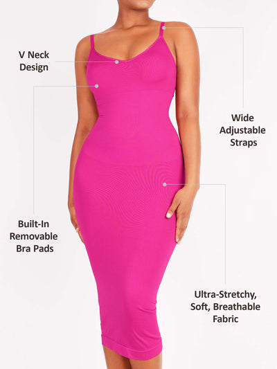 SCULVEX® Veil — Seamless Midi Body Shaper Dress