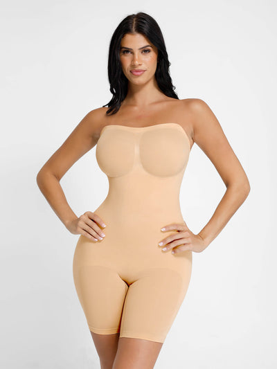 SCULVEX® Flex II — Seamless Strapless Bodysuit Removable Straps