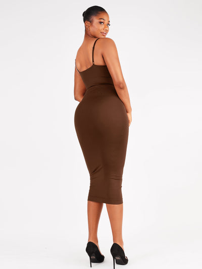 SCULVEX® Veil — Seamless Midi Body Shaper Dress