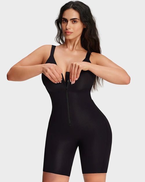 SCULVEX® Form II — Zip-Up Tummy Control Short Bodysuit