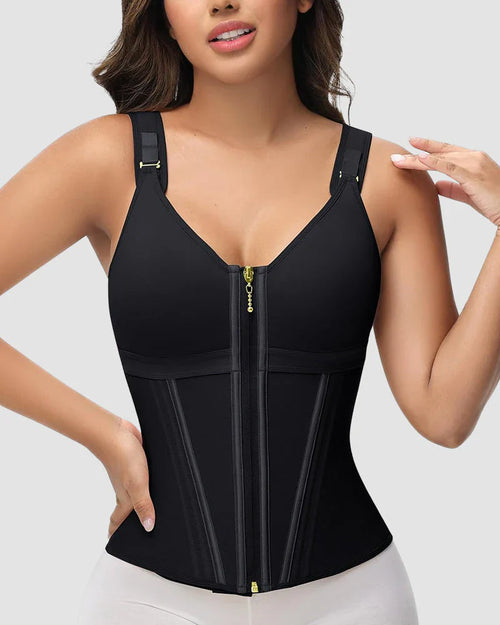 SCULVEX® Steel II — Double-Layer Waist Shaper Girdle With Bra