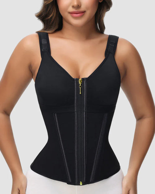 SCULVEX® Steel II — Double-Layer Waist Shaper Girdle With Bra