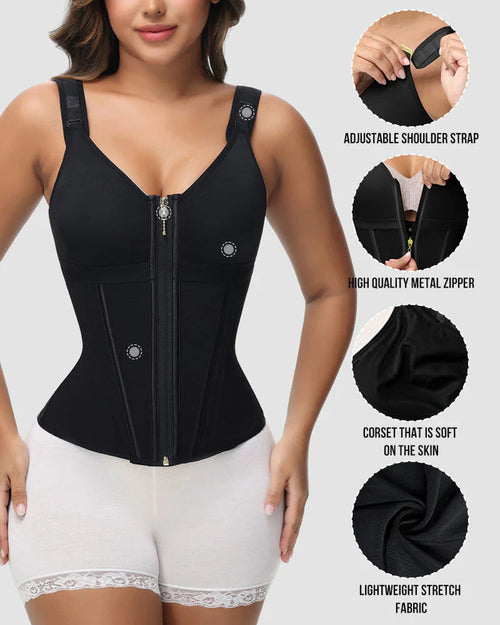 SCULVEX® Steel II — Double-Layer Waist Shaper Girdle With Bra