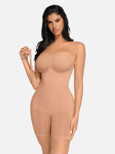 SCULVEX® Flex II — Seamless Strapless Bodysuit Removable Straps