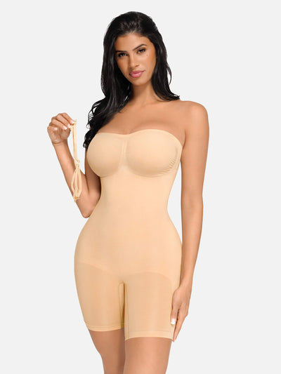 SCULVEX® Flex II — Seamless Strapless Bodysuit Removable Straps