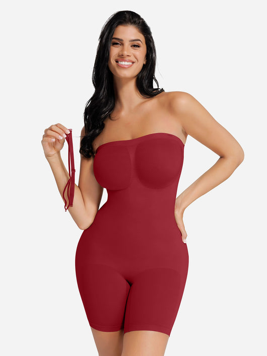 SCULVEX® Flex II — Seamless Strapless Bodysuit Removable Straps
