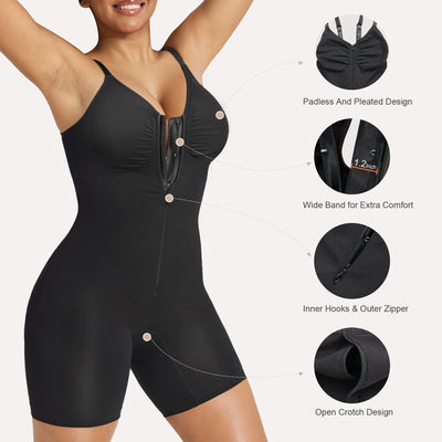 SCULVEX® Form II — Zip-Up Tummy Control Short Bodysuit