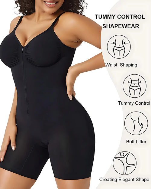 SCULVEX® Form II — Zip-Up Tummy Control Short Bodysuit