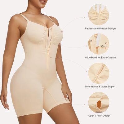 SCULVEX® Form II — Zip-Up Tummy Control Short Bodysuit