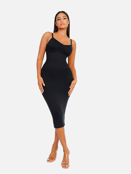 SCULVEX® Veil — Seamless Midi Body Shaper Dress