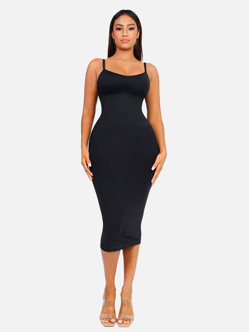 SCULVEX® Veil — Seamless Midi Body Shaper Dress