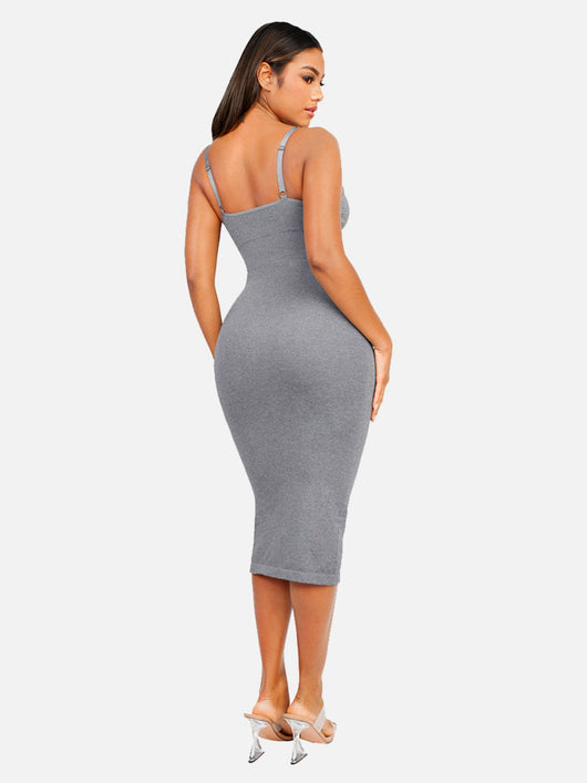 SCULVEX® Veil — Seamless Midi Body Shaper Dress
