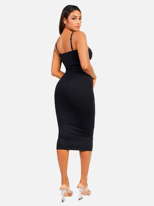 SCULVEX® Veil — Seamless Midi Body Shaper Dress
