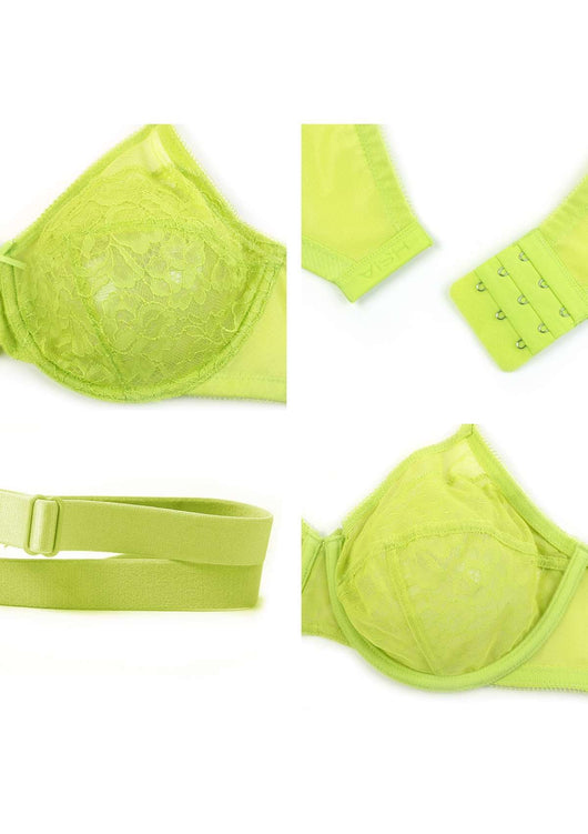 (Cardi B recommends)Enchante Unlined Lace Underwire Bra