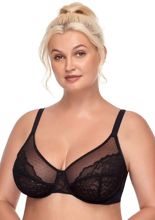 (Cardi B recommends)Enchante Unlined Lace Underwire Bra